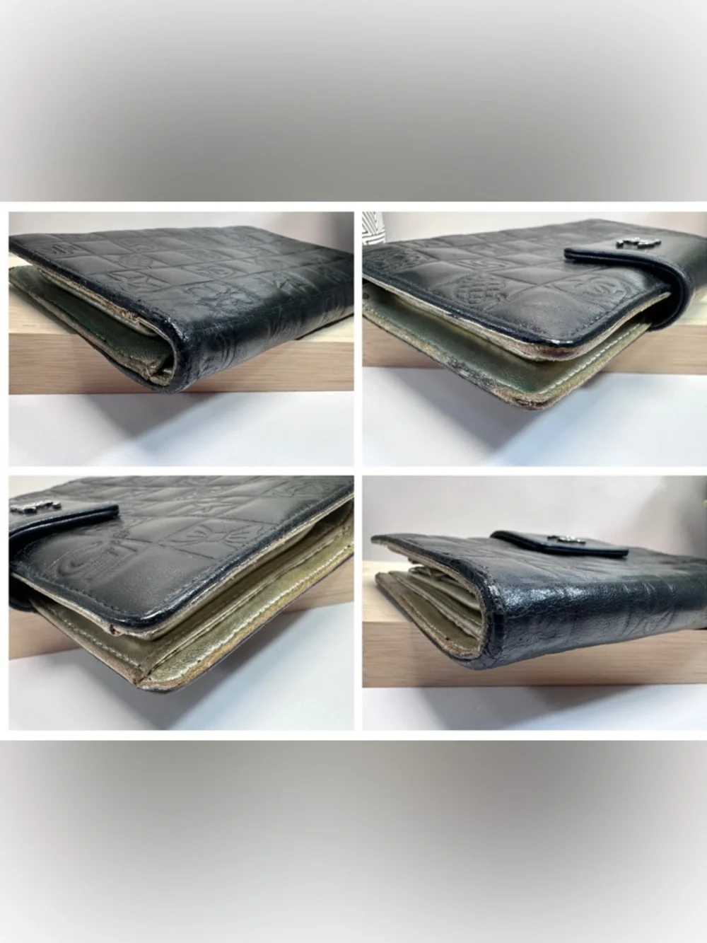 🖤Chanel Lucky Charms Black Leather Continental Wallet with COA